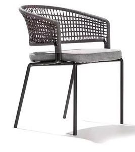 Sleek Woven Lounge Chair
