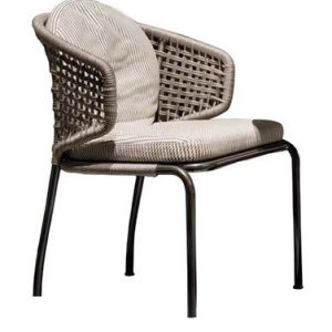 Textured Woven Accent Chair